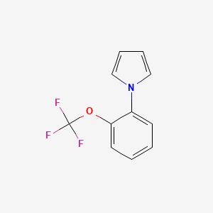 molecular formula C11H8F3NO B2833904 1-[2-(trifluoromethoxy)phenyl]-1H-pyrrole CAS No. 259269-59-5