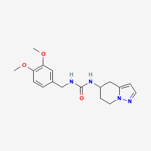 1-(3,4-Dimethoxybenzyl)-3-(4,5,6,7-tetrahydropyrazolo[1,5-a]pyridin-5-yl)urea