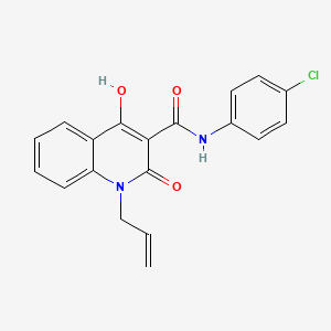 1-allyl-N-(4-chlorophenyl)-4-hydroxy-2-oxo-1,2-dihydroquinoline-3-carboxamide