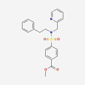 methyl 4-(N-phenethyl-N-(pyridin-2-ylmethyl)sulfamoyl)benzoate