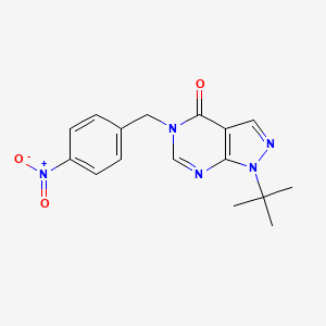 1-(tert-butyl)-5-(4-nitrobenzyl)-1H-pyrazolo[3,4-d]pyrimidin-4(5H)-one