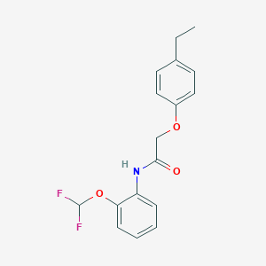 N-[2-(difluoromethoxy)phenyl]-2-(4-ethylphenoxy)acetamide