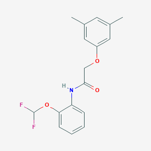 molecular formula C17H17F2NO3 B283393 N-[2-(difluoromethoxy)phenyl]-2-(3,5-dimethylphenoxy)acetamide 