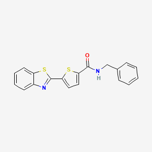 molecular formula C19H14N2OS2 B2833932 5-(1,3-benzothiazol-2-yl)-N-benzylthiophene-2-carboxamide CAS No. 622344-45-0