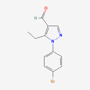 1-(4-Bromophenyl)-5-ethylpyrazole-4-carbaldehyde