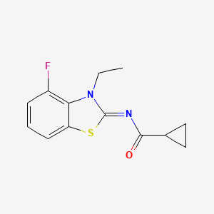 (Z)-N-(3-ethyl-4-fluorobenzo[d]thiazol-2(3H)-ylidene)cyclopropanecarboxamide