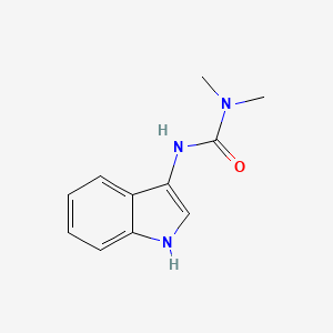 molecular formula C11H13N3O B2833946 3-(1H-吲哚-3-基)-1,1-二甲基脲 CAS No. 57778-84-4