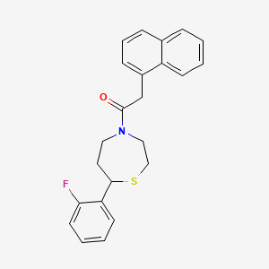 1-(7-(2-Fluorophenyl)-1,4-thiazepan-4-yl)-2-(naphthalen-1-yl)ethanone
