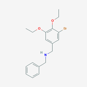 molecular formula C18H22BrNO2 B283396 N-benzyl-N-(3-bromo-4,5-diethoxybenzyl)amine 