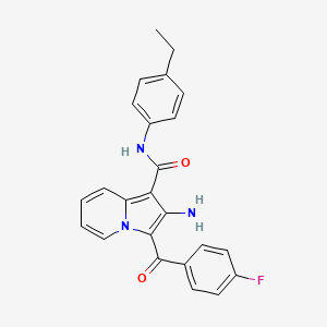 2-amino-N-(4-ethylphenyl)-3-(4-fluorobenzoyl)indolizine-1-carboxamide