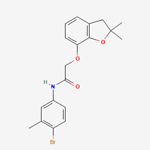 N-(4-bromo-3-methylphenyl)-2-[(2,2-dimethyl-2,3-dihydro-1-benzofuran-7-yl)oxy]acetamide
