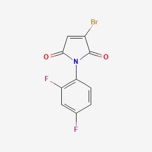 molecular formula C10H4BrF2NO2 B2833984 3-Bromo-1-(2,4-difluorophenyl)-1H-pyrrole-2,5-dione CAS No. 2270905-26-3