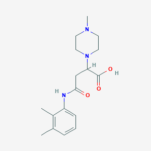 molecular formula C17H25N3O3 B2834000 4-((2,3-二甲基苯基)氨基)-2-(4-甲基哌嗪-1-基)-4-氧代丁酸 CAS No. 899964-34-2