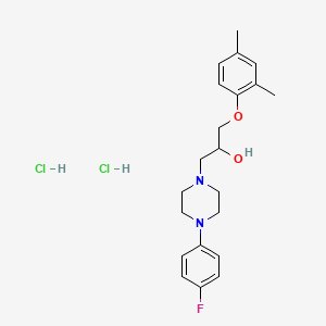 1-(2,4-Dimethylphenoxy)-3-(4-(4-fluorophenyl)piperazin-1-yl)propan-2-ol dihydrochloride