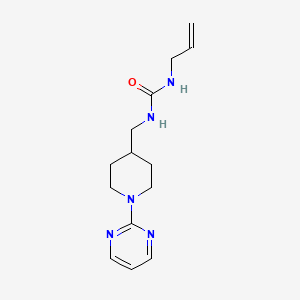 1-Allyl-3-((1-(pyrimidin-2-yl)piperidin-4-yl)methyl)urea