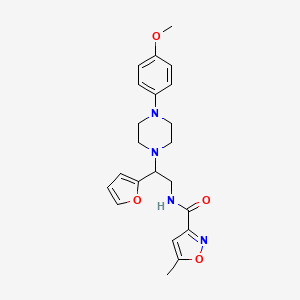 N-(2-(furan-2-yl)-2-(4-(4-methoxyphenyl)piperazin-1-yl)ethyl)-5-methylisoxazole-3-carboxamide