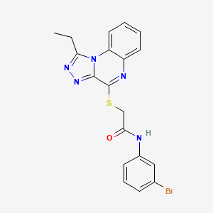 N-(3-bromophenyl)-2-[(1-ethyl[1,2,4]triazolo[4,3-a]quinoxalin-4-yl)thio]acetamide