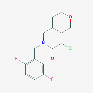 2-Chloro-N-[(2,5-difluorophenyl)methyl]-N-(oxan-4-ylmethyl)acetamide