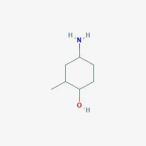 molecular formula C7H15NO B2834020 4-Amino-2-methylcyclohexan-1-ol CAS No. 1314963-60-4