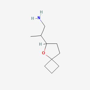 molecular formula C10H19NO B2834063 2-(5-Oxaspiro[3.4]octan-6-yl)propan-1-amine CAS No. 2248412-08-8