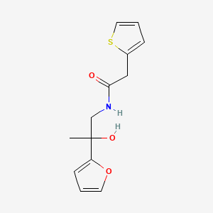 N-(2-(furan-2-yl)-2-hydroxypropyl)-2-(thiophen-2-yl)acetamide