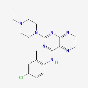 N-(4-chloro-2-methylphenyl)-2-(4-ethylpiperazin-1-yl)pteridin-4-amine