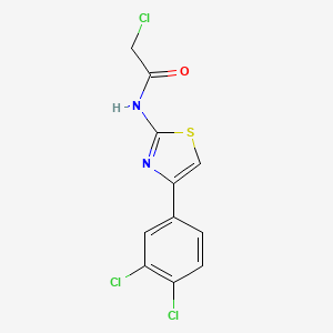 2-chloro-N-[4-(3,4-dichlorophenyl)-1,3-thiazol-2-yl]acetamide