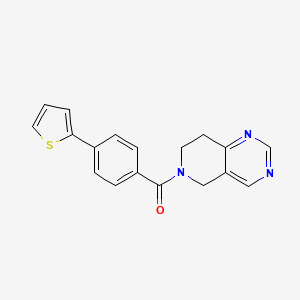 (7,8-dihydropyrido[4,3-d]pyrimidin-6(5H)-yl)(4-(thiophen-2-yl)phenyl)methanone