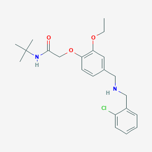 N-tert-butyl-2-(4-{[(2-chlorobenzyl)amino]methyl}-2-ethoxyphenoxy)acetamide