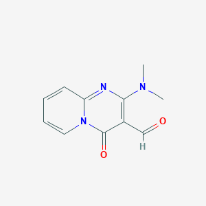molecular formula C11H11N3O2 B2834110 2-(Dimethylamino)-4-oxopyrido[1,2-a]pyrimidine-3-carbaldehyde CAS No. 111680-71-8