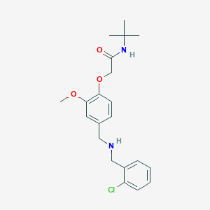 N-tert-butyl-2-(4-{[(2-chlorobenzyl)amino]methyl}-2-methoxyphenoxy)acetamide