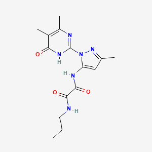 N1-(1-(4,5-dimethyl-6-oxo-1,6-dihydropyrimidin-2-yl)-3-methyl-1H-pyrazol-5-yl)-N2-propyloxalamide