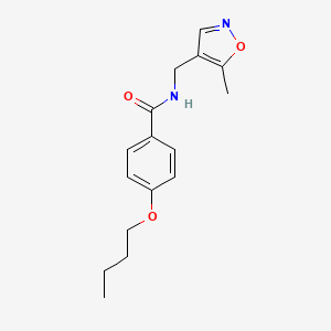 4-butoxy-N-((5-methylisoxazol-4-yl)methyl)benzamide
