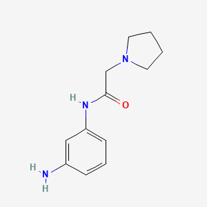 N-(3-aminophenyl)-2-(pyrrolidin-1-yl)acetamide