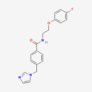 4-((1H-imidazol-1-yl)methyl)-N-(2-(4-fluorophenoxy)ethyl)benzamide