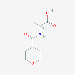 molecular formula C9H15NO4 B2834168 2-(Oxan-4-ylformamido)propanoic acid CAS No. 1309036-06-3; 1516949-42-0