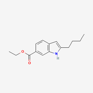 molecular formula C15H19NO2 B2834188 Ethyl 2-butyl-1H-indole-6-carboxylate CAS No. 491601-40-2