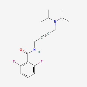 molecular formula C17H22F2N2O B2834190 N-(4-(diisopropylamino)but-2-yn-1-yl)-2,6-difluorobenzamide CAS No. 1396850-18-2