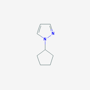 molecular formula C8H12N2 B2834198 1-Cyclopentylpyrazole CAS No. 62838-59-9