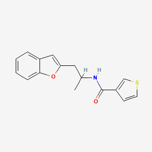 N-(1-(benzofuran-2-yl)propan-2-yl)thiophene-3-carboxamide