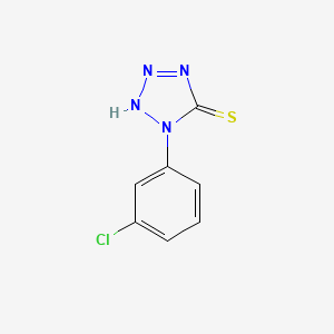 molecular formula C7H5ClN4S B2834238 1-(3-chlorophenyl)-1H-tetrazole-5-thiol CAS No. 22384-88-9