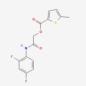 [2-(2,4-Difluoroanilino)-2-oxoethyl] 5-methylthiophene-2-carboxylate