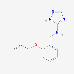 molecular formula C12H14N4O B283424 N-[2-(allyloxy)benzyl]-N-(1H-1,2,4-triazol-3-yl)amine 