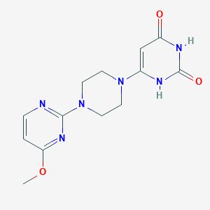 6-(4-(4-methoxypyrimidin-2-yl)piperazin-1-yl)pyrimidine-2,4(1H,3H)-dione