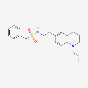 molecular formula C21H28N2O2S B2834246 1-苯基-N-(2-(1-丙基-1,2,3,4-四氢喹啉-6-基)乙基)甲烷磺酰胺 CAS No. 955778-35-5