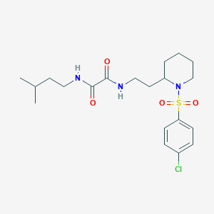N1-(2-(1-((4-chlorophenyl)sulfonyl)piperidin-2-yl)ethyl)-N2-isopentyloxalamide