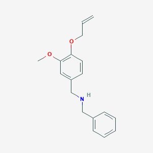 N-benzyl-1-[3-methoxy-4-(prop-2-en-1-yloxy)phenyl]methanamine