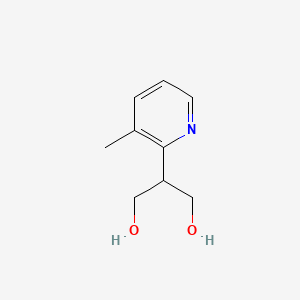 molecular formula C9H13NO2 B2834269 2-(3-Methylpyridin-2-yl)propane-1,3-diol CAS No. 127676-17-9