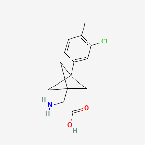 2-Amino-2-[3-(3-chloro-4-methylphenyl)-1-bicyclo[1.1.1]pentanyl]acetic acid