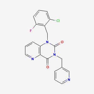 1-(2-chloro-6-fluorobenzyl)-3-(pyridin-3-ylmethyl)pyrido[3,2-d]pyrimidine-2,4(1H,3H)-dione